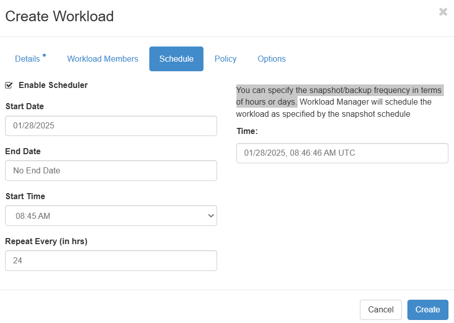 Create Backup