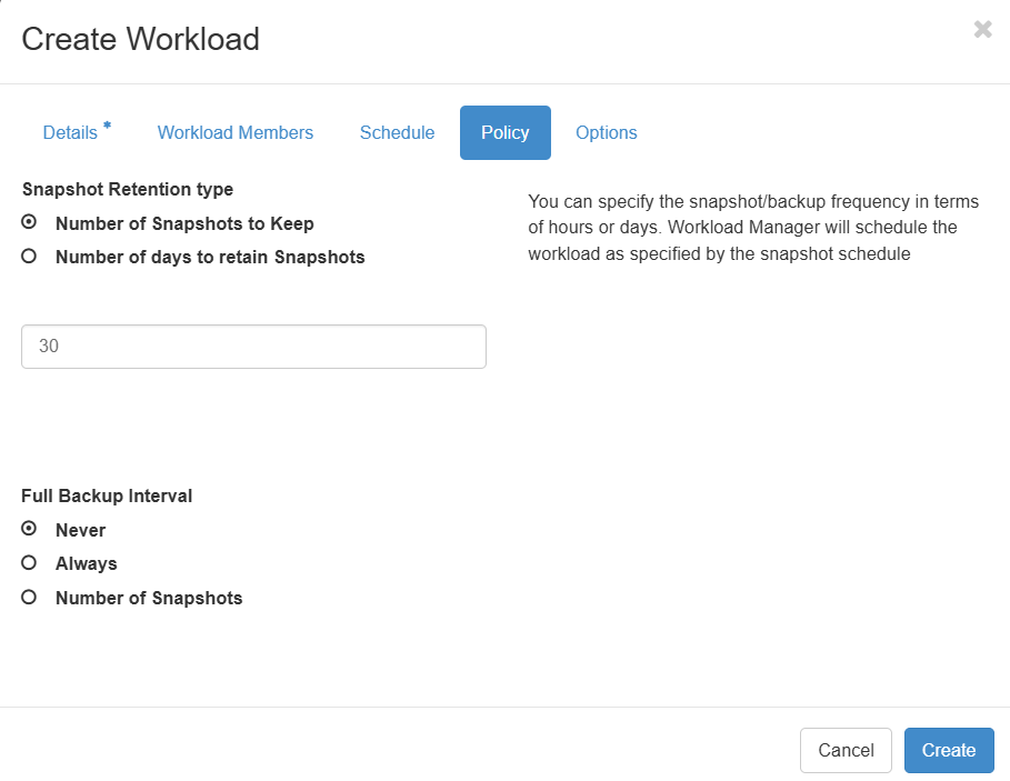 Create Backup